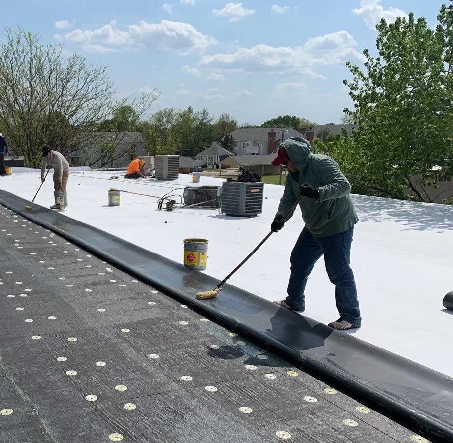 Commercial Roof Membrane Puncture Repair in Roswell, GA Commercial Roof Membrane Puncture Repair in Roswell, GA