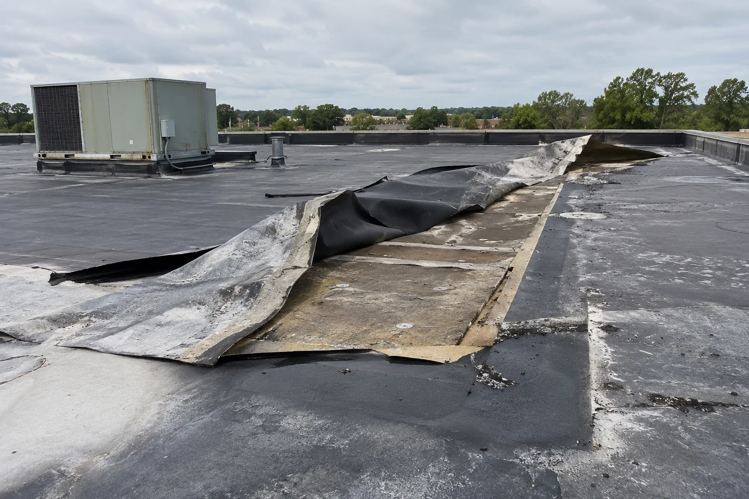 Wind Damage Roof Repair in Roswell, GA