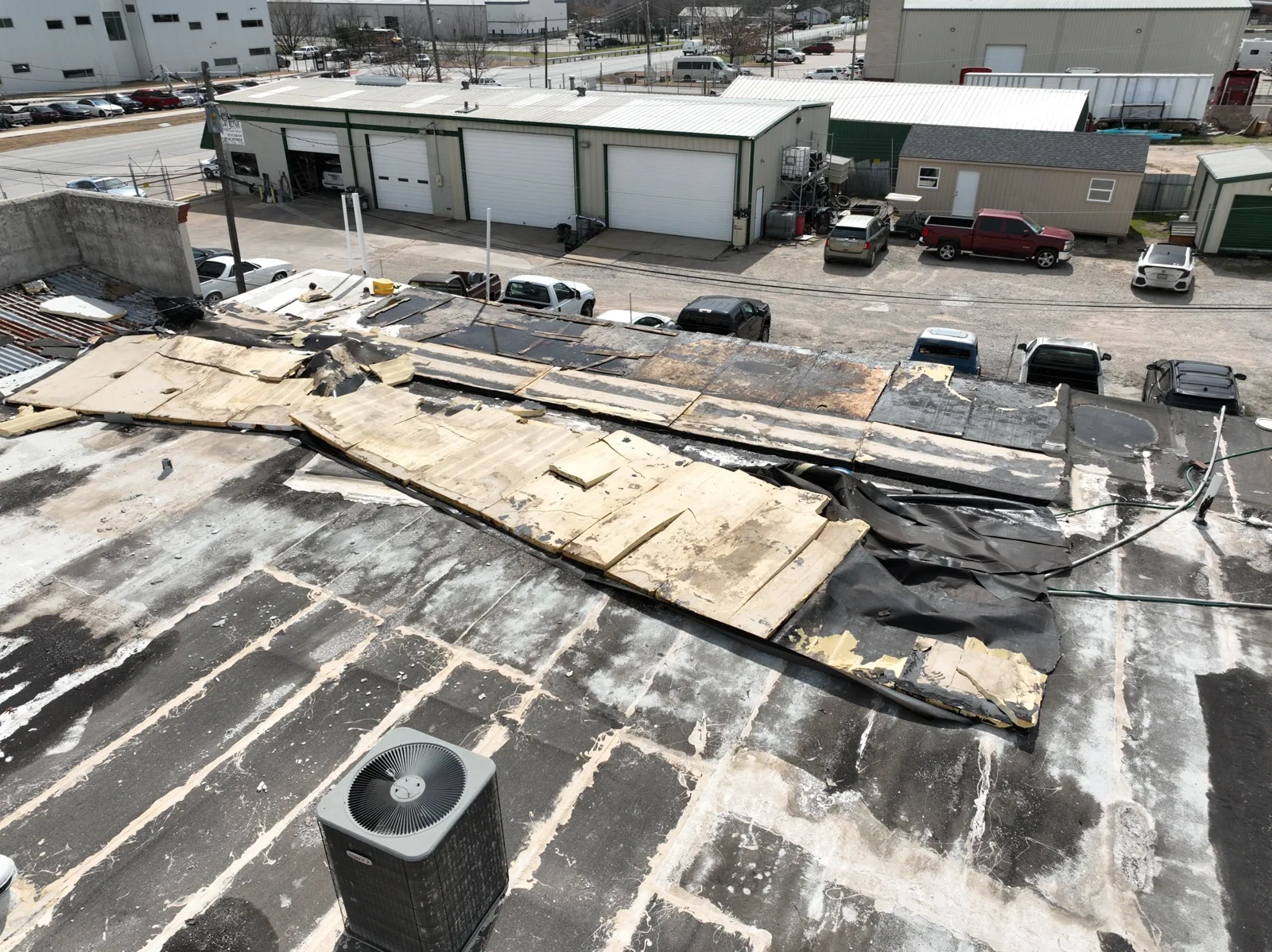 Commercial Storm Damage Roof Repair in Roswell, GA Commercial Storm Damage Roof Repair in Roswell, GA